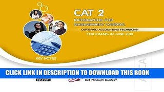 [PDF] ACCA - CAT 2: Information for Management Control: Key Note ACCA-CAT2-KN Full Online