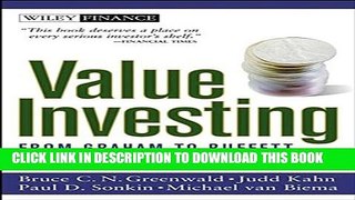 New Book Value Investing: From Graham to Buffett and Beyond