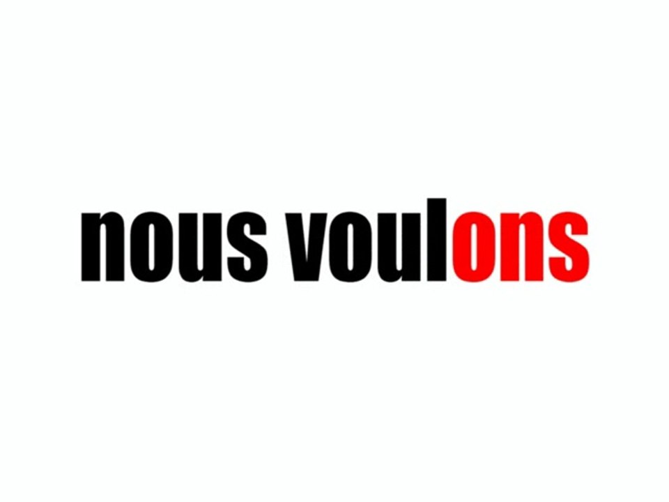Vouloir - présent