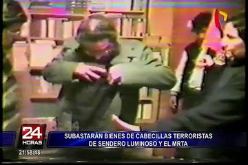 Subastarán bienes de cabecillas terroristas de Sendero Luminoso y el MRTA