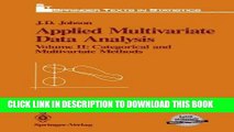 Collection Book Applied Multivariate Data Analysis: Volume II: Categorical and Multivariate