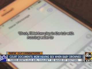Court documents: Mom accused in baby's death was having sex when child drowned