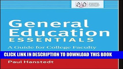 [PDF] General Education Essentials: A Guide for College Faculty Full Colection