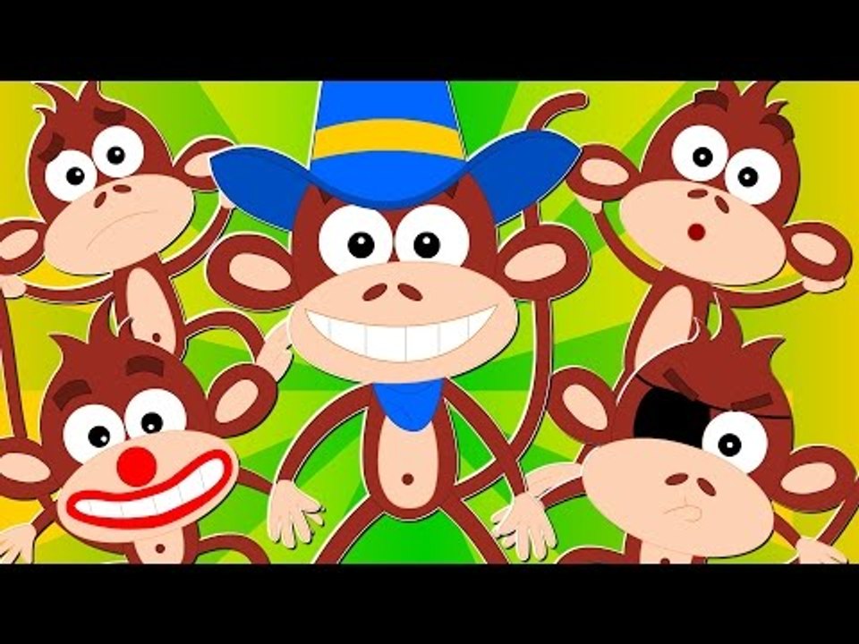 Five Little Monkeys | Nursery Rhymes For Children | Kids TV