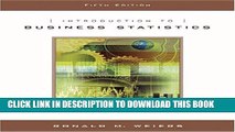 Collection Book Introduction to Business Statistics (with CD-ROM) (Available Titles CengageNOW)