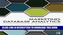 Collection Book Marketing Database Analytics: Transforming Data for Competitive Advantage