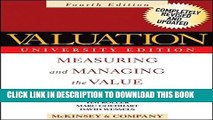 Collection Book Valuation: Measuring and Managing the Value of Companies, Fourth Edition,