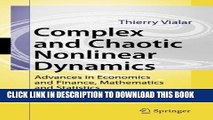 New Book Complex and Chaotic Nonlinear Dynamics: Advances in Economics and Finance, Mathematics