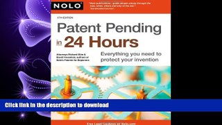 PDF ONLINE Patent Pending in 24 Hours FREE BOOK ONLINE