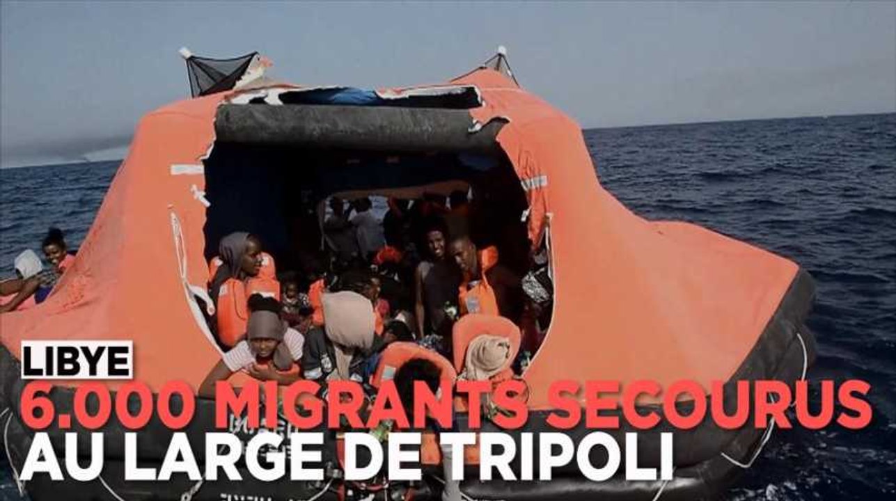 6.000 migrants secourus au large de la Libye