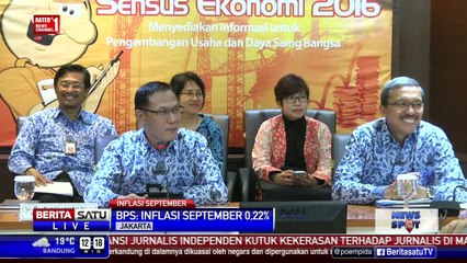 BPS: Inflasi September 0,22 Persen