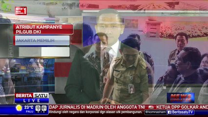 Ahok Tindak Tegas Pemasangan Spanduk Kampanye Tidak Sesuai Aturan