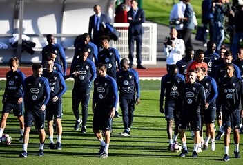 Premier entraînement pour l'Equipe de France