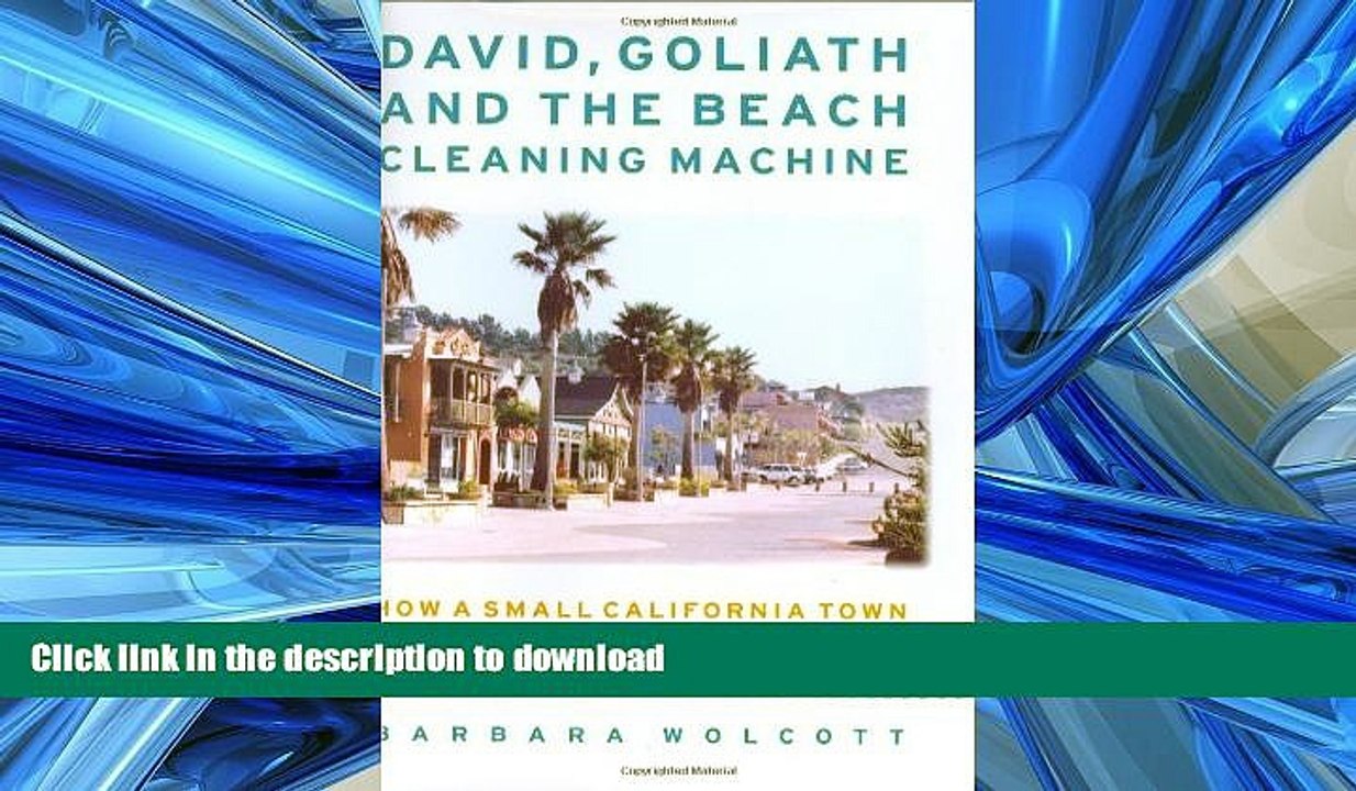 FAVORIT BOOK David, Goliath and the Beach Cleaning Machine: How a Small California Town Fought an