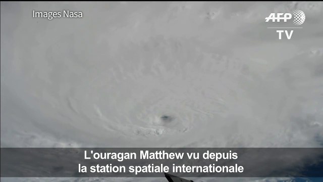L'ouragan Matthew vu depuis la station spatiale internationale