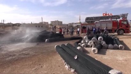 Şanlıurfa - Ceylanpınar'da Spor Kompleksi Malzemeleri Yakıldı
