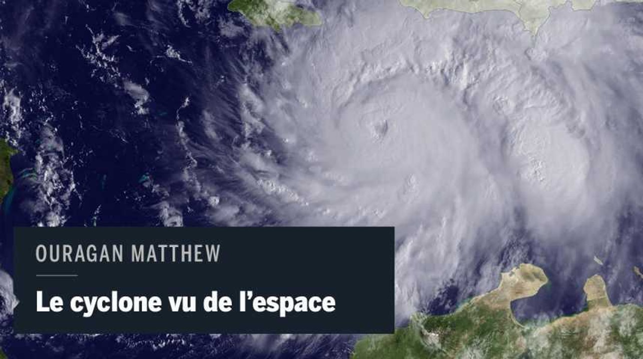 L'ouragan Matthew filmé depuis l'espace à bord de la Station spatiale internationale
