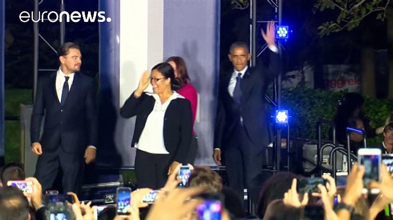 DiCaprio und Obama werben für Klimaschutz