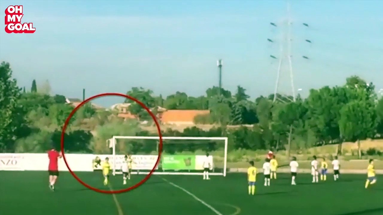 Cristiano Ronaldo Becomes A Ball Boy For His Son's Game