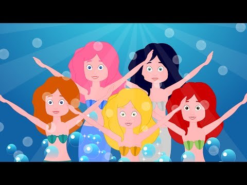 Five Little Mermaids | Original Rhymes | Nursery Rhymes