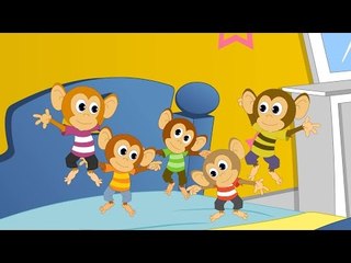 Пять маленьких обезьянок | Five little monkeys