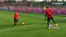 Incredible Trick Shot By Arturo Vidal During Bayern Munich Practice