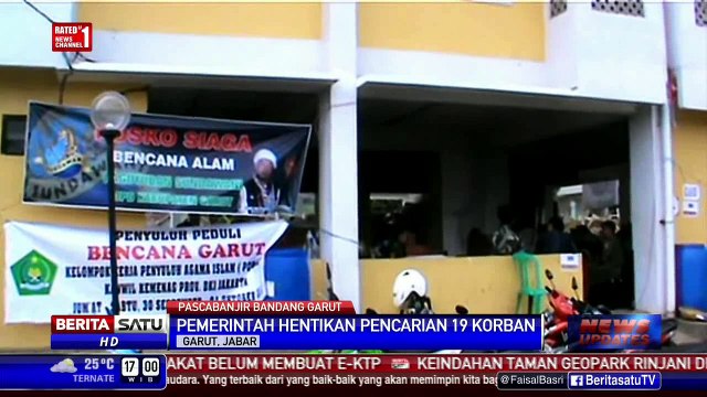 Pencarian Korban Banjir di Garut Dihentikan