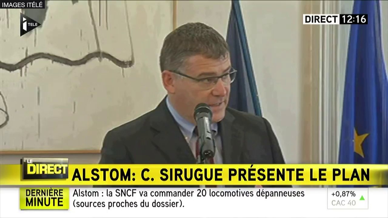 Alstom : l'État commande 15 TGV, la SNCF 20 loc...