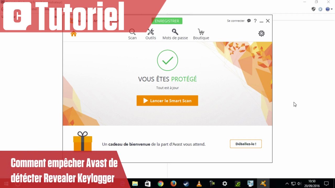 Comment empêcher Avast de détecter Revealer Keylogger