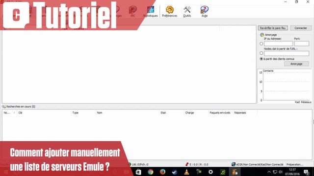 Comment ajouter manuellement une liste de serveurs dans Emule