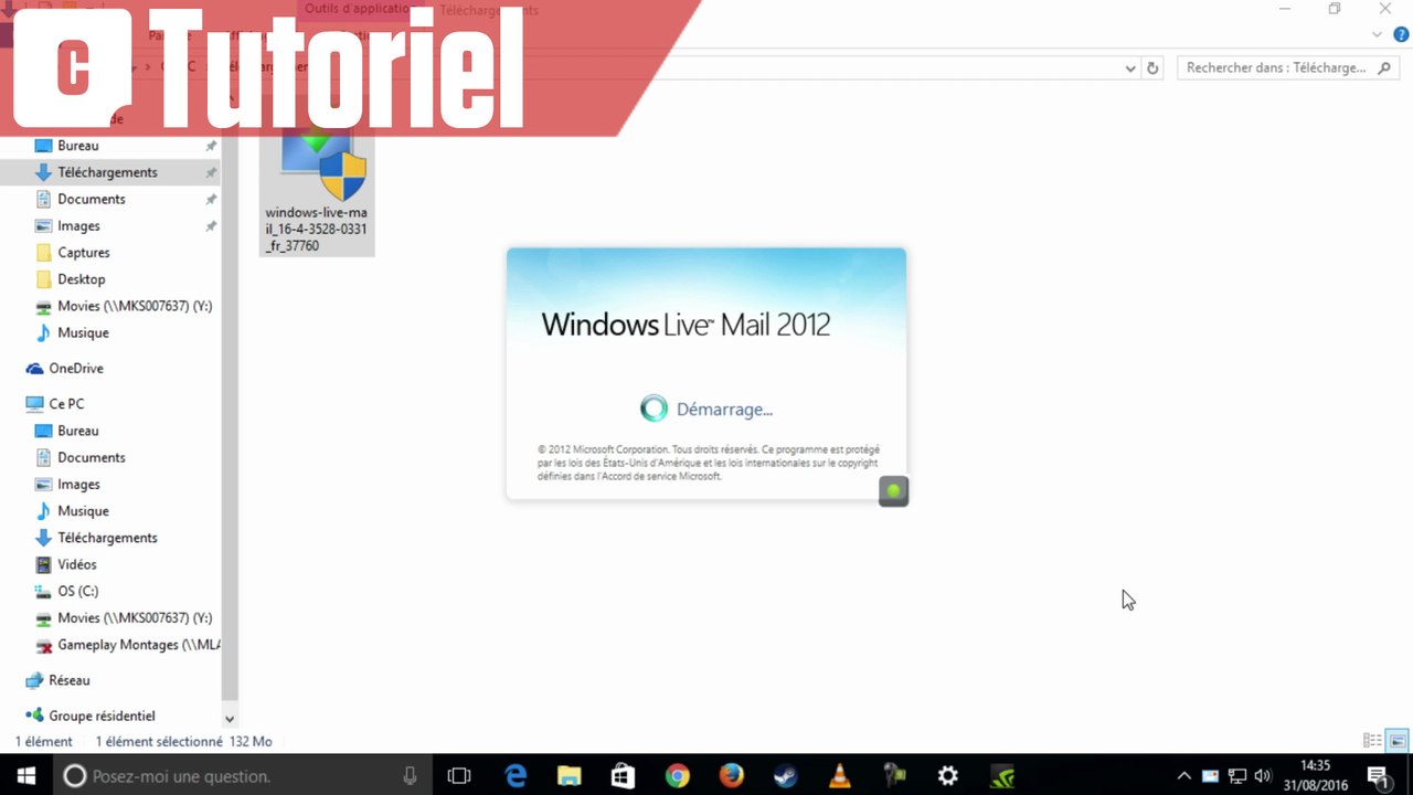 Comment installer Windows Live Mail sous Windows 10