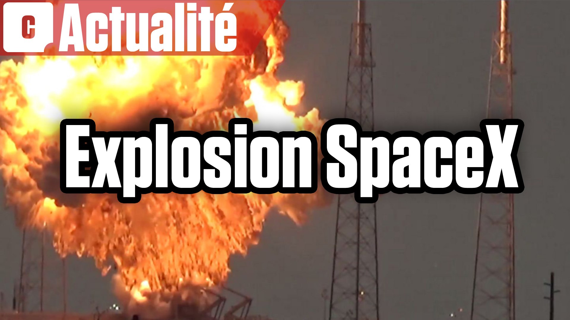 ⁣SpaceX : explosion du satellite de Facebook