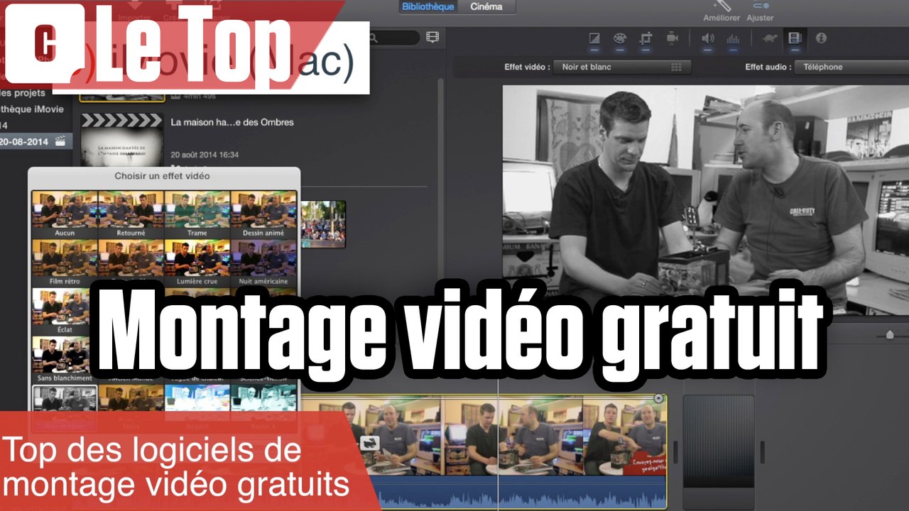 Meilleurs logiciels de montage vidéo gratuits : notre séléction