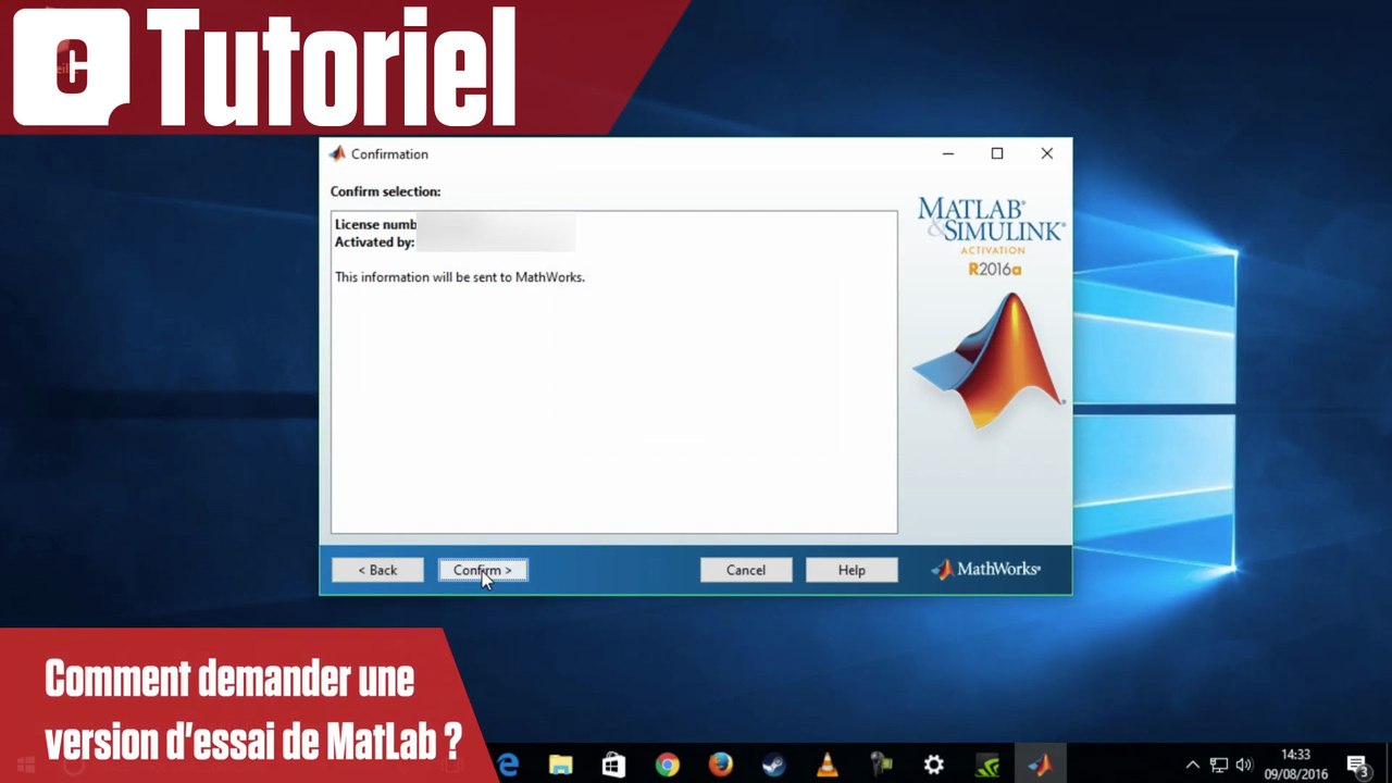 Comment demander une version d'essai de MatLab ?