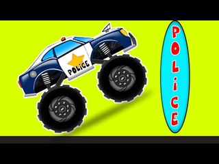 Police Monster Truck | kids videos | monster trucks