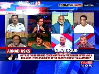 Should Pakistani Stars Still Be Quiet After Baramulla Attack?: The Newshour Debate (3rd Oct)