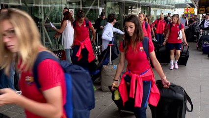 FCB FEM: sortida de l’equip cap a Minsk