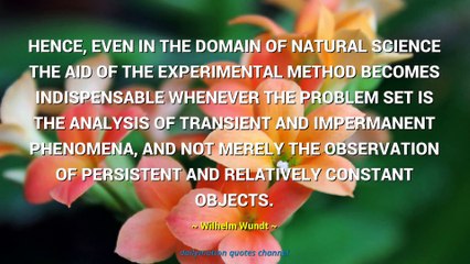 Wilhelm Wundt Quotes