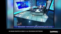 Egypte : Un Imam violemment agressé à coups de chaussure en direct à la télévision (Vidéo)