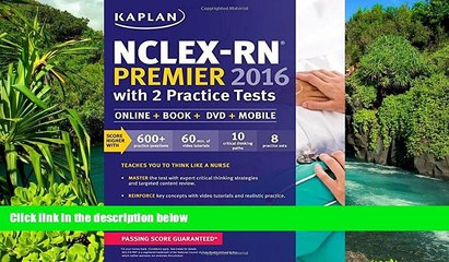 Big Deals  NCLEX-RN Premier 2016 with 2 Practice Tests: Online + Book + DVD + Mobile (Kaplan Test