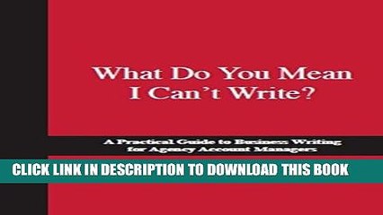 [PDF] What Do You Mean I Can t Write? Popular Colection
