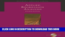 Collection Book Applied Regression Analysis: A Second Course in Business and Economic Statistics