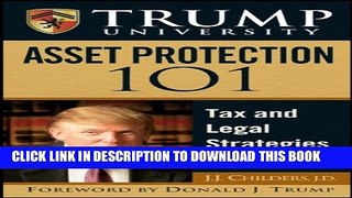New Book Trump University Asset Protection 101