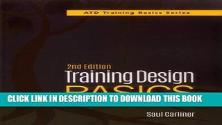 Collection Book Training Design Basics