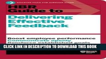 New Book HBR Guide to Delivering Effective Feedback (HBR Guide Series)
