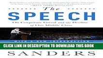 Collection Book The Speech: On Corporate Greed and the Decline of Our Middle Class