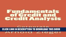 New Book Fundamentals of Credit and Credit Analysis: Corporate Credit Analysis