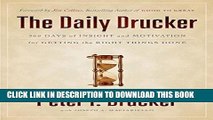 New Book The Daily Drucker: 366 Days of Insight and Motivation for Getting the Right Things Done