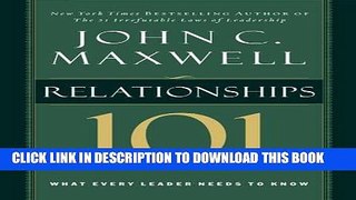 New Book Relationships 101 (Maxwell, John C.)