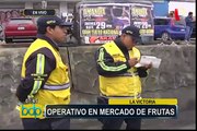 Mercado de frutas: realizan operativo para desocupar vías en exteriores